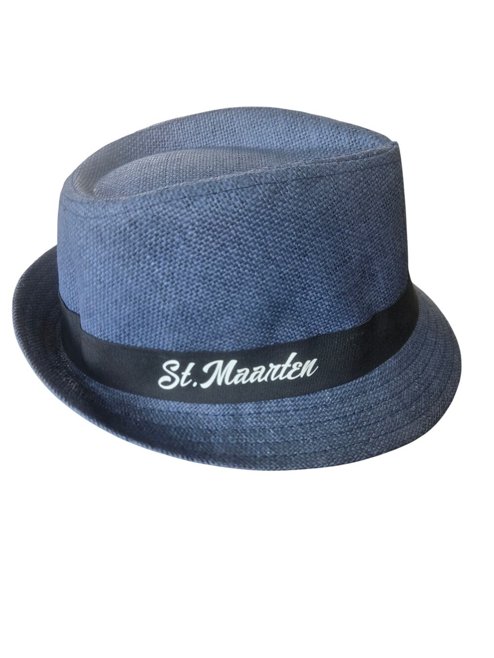 St. Maarten Blue Souvenir Fedora Hat
